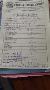 Ayush Pandey School Fees 